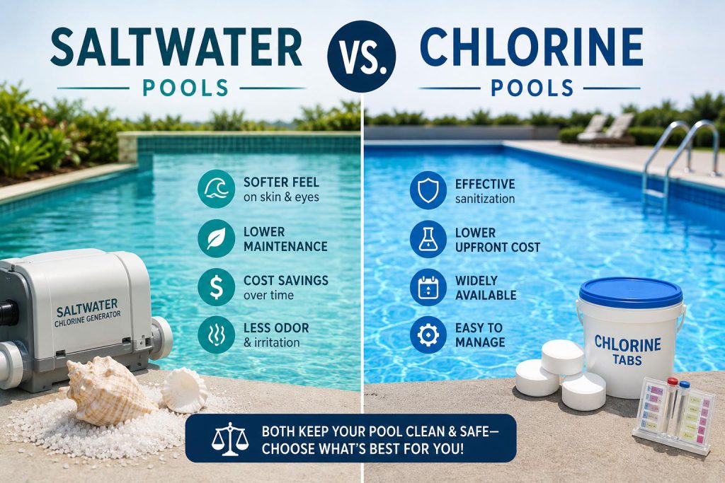 Saltwater vs. Chlorine Pools