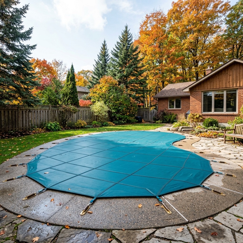 Swimming Pool Safety Cover and Seasonal Winterization